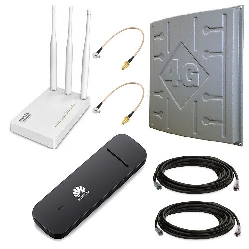 4G модем Huawei E3372 + Wi-Fi роутер + антенна 3G/4G LTE