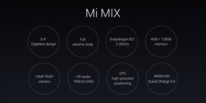 xiaomi mi mix xiaomi mi mix